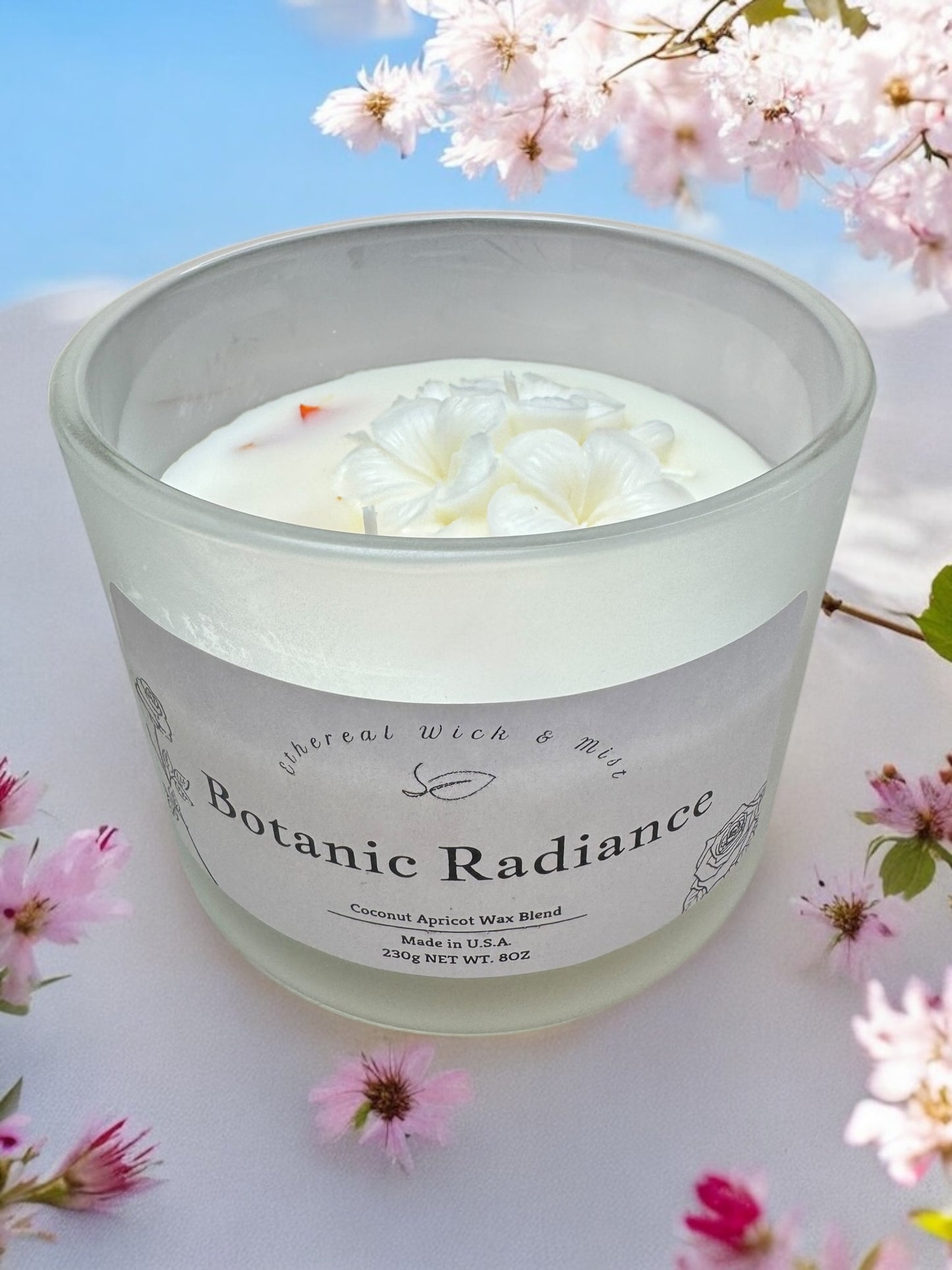 Botanic Radiance Coconut Apricot Candle (L)